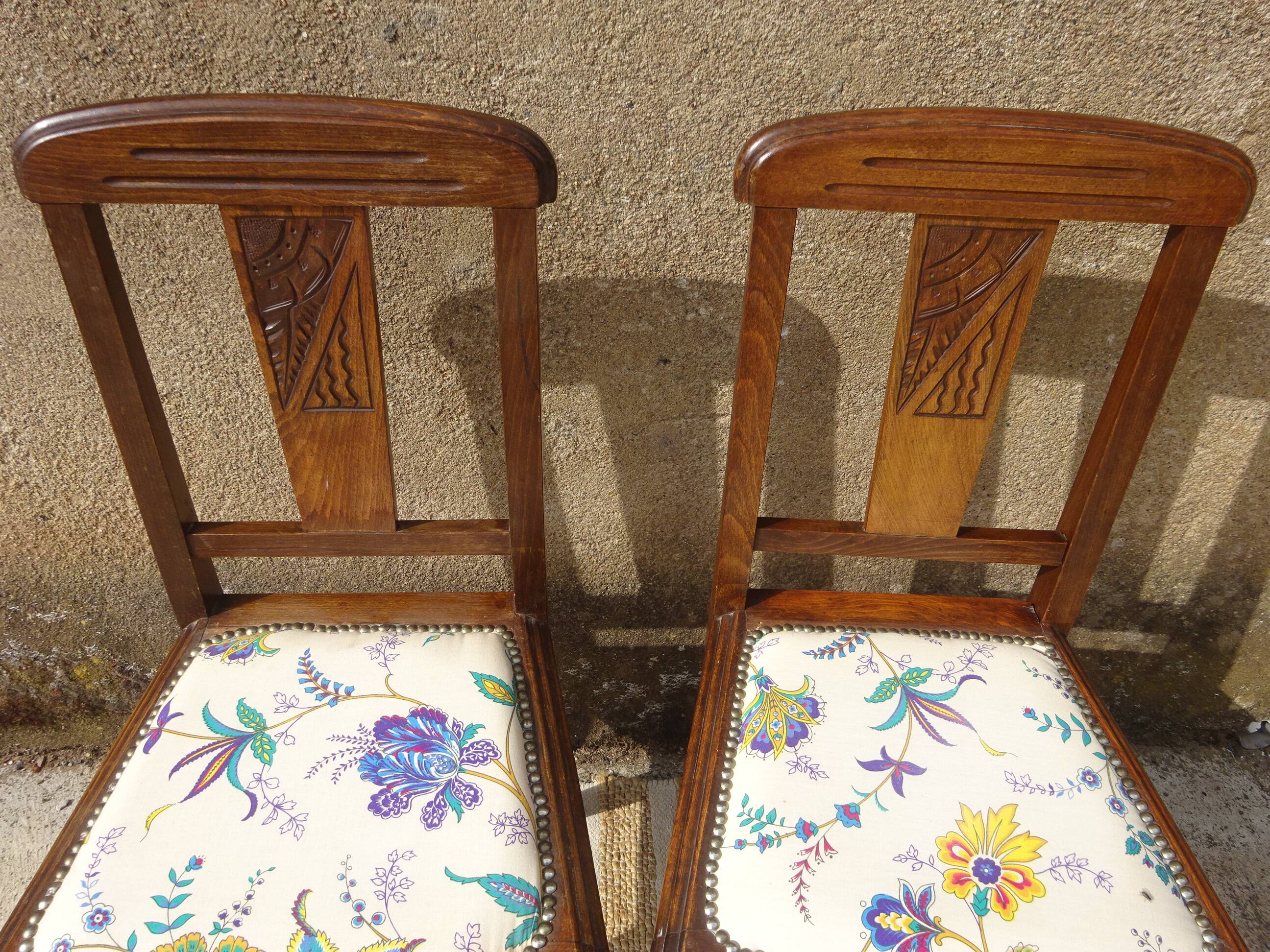 Chaises Art Déco, manufacture française Robur, les 2