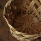 Twisted wicker basket