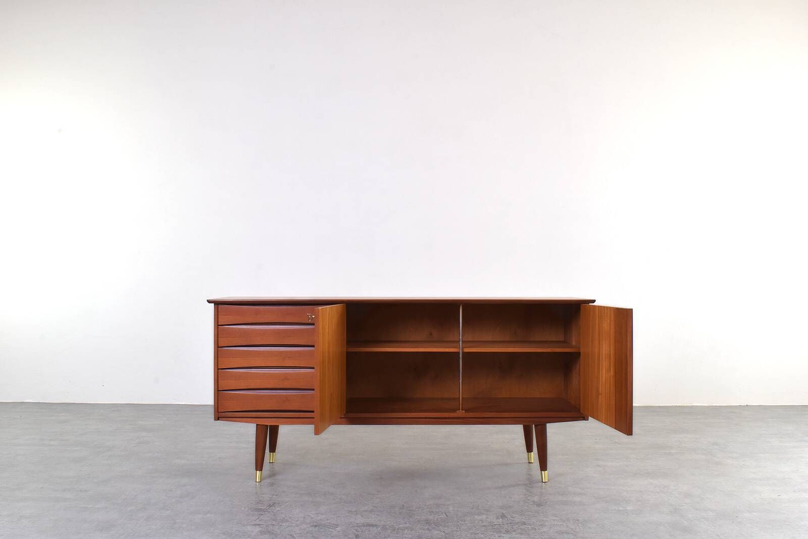Mid-Century Teak Sideboard by Fredrik A. Kayser, Norway, 1960s.