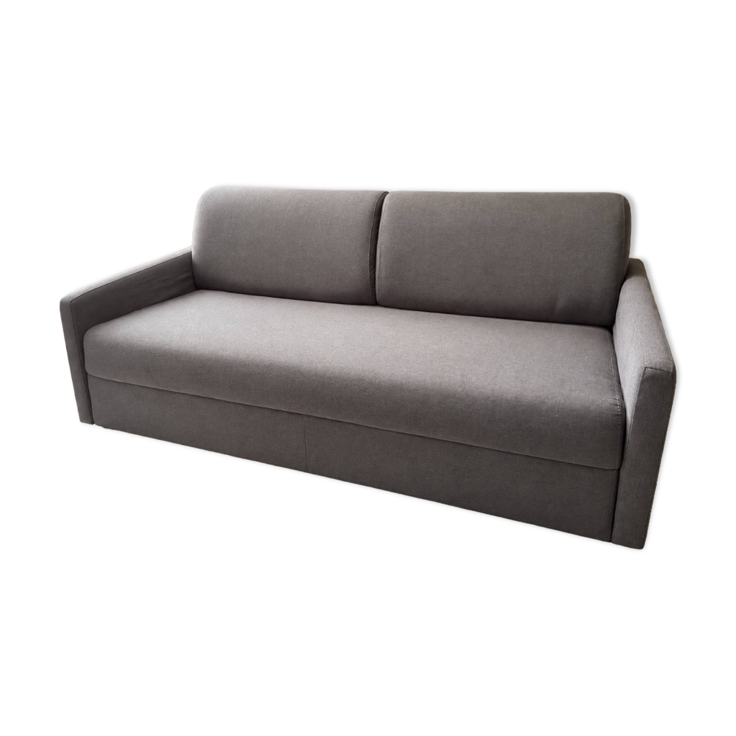 Grey 3-seater convertible sofa – very good condition