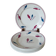 Set of 6 Givors dessert plates, Perce-Neige model, 1950