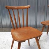 Pair of bistro chairs with bars