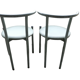 Metal chairs 80s