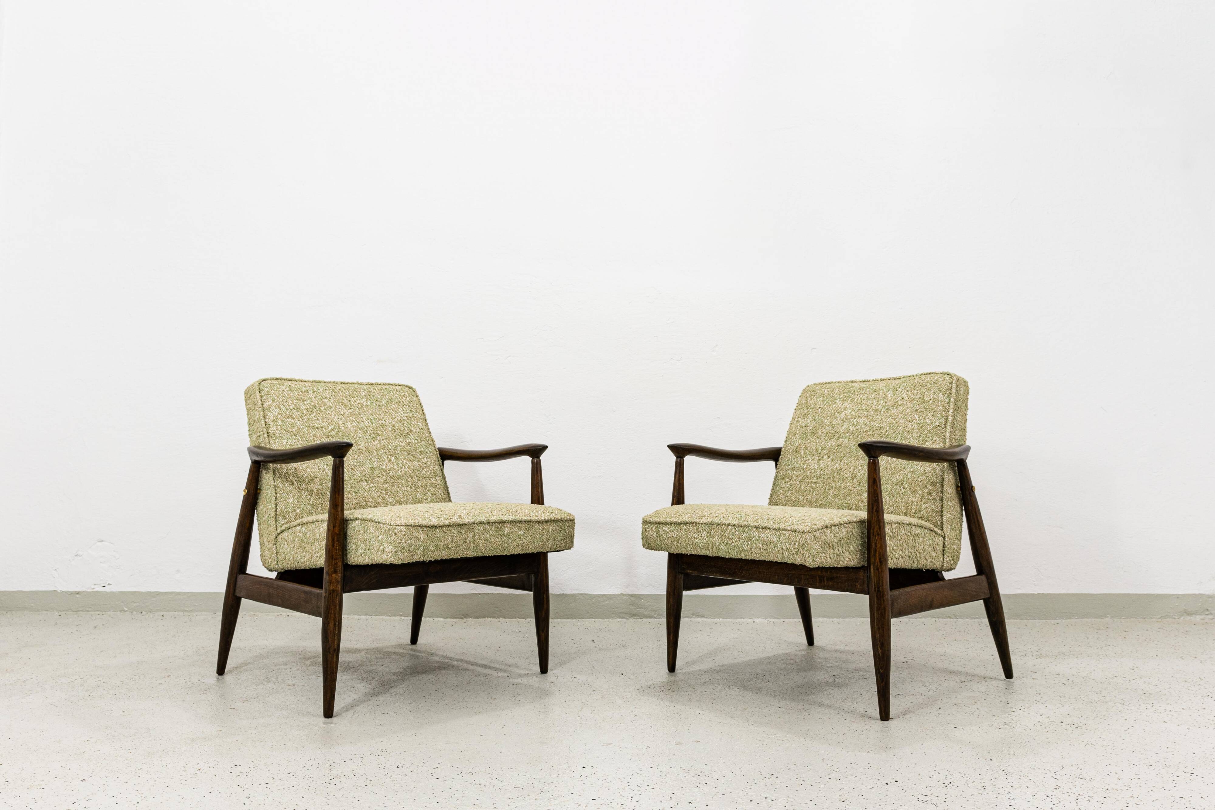 Mid Century Armchairs By Juliusz Kędziorek, Poland, 1960s, Set Of 2