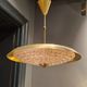 Carl Fagerlund, modern Swedish pendant in brass and beautiful Orrefors glass.