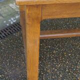 Oak drawer farmhouse table