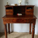 Antique solid walnut gadin desk