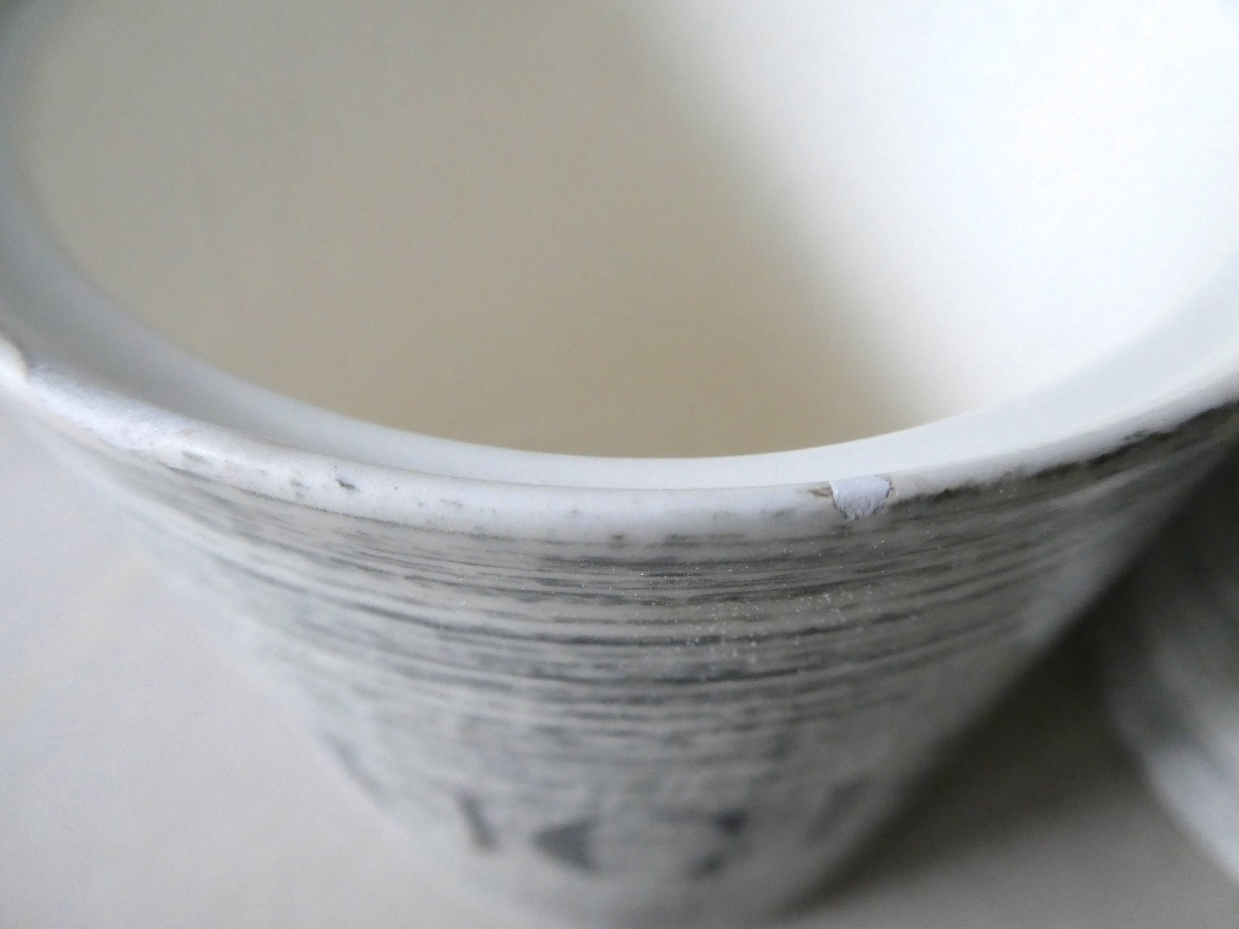 Set of 2 ceramic kitchen pots, Salins, 1950s