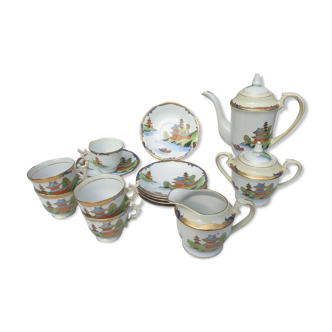 Coffee service Vintage Pagoda 1945 "made in occupied Japan"