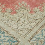 Handmade oriental contemporary 1980s 294 cm x 404 cm beige wool carpet