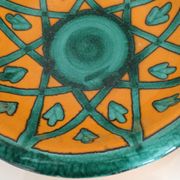 Dish dominant orange and green Saint Clement France