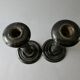 Pair of blackened wood candlesticks, Napoleon III