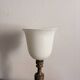 Lampe Bouillotte Style Louis XVI Laiton Doré Tulipe Opaline
