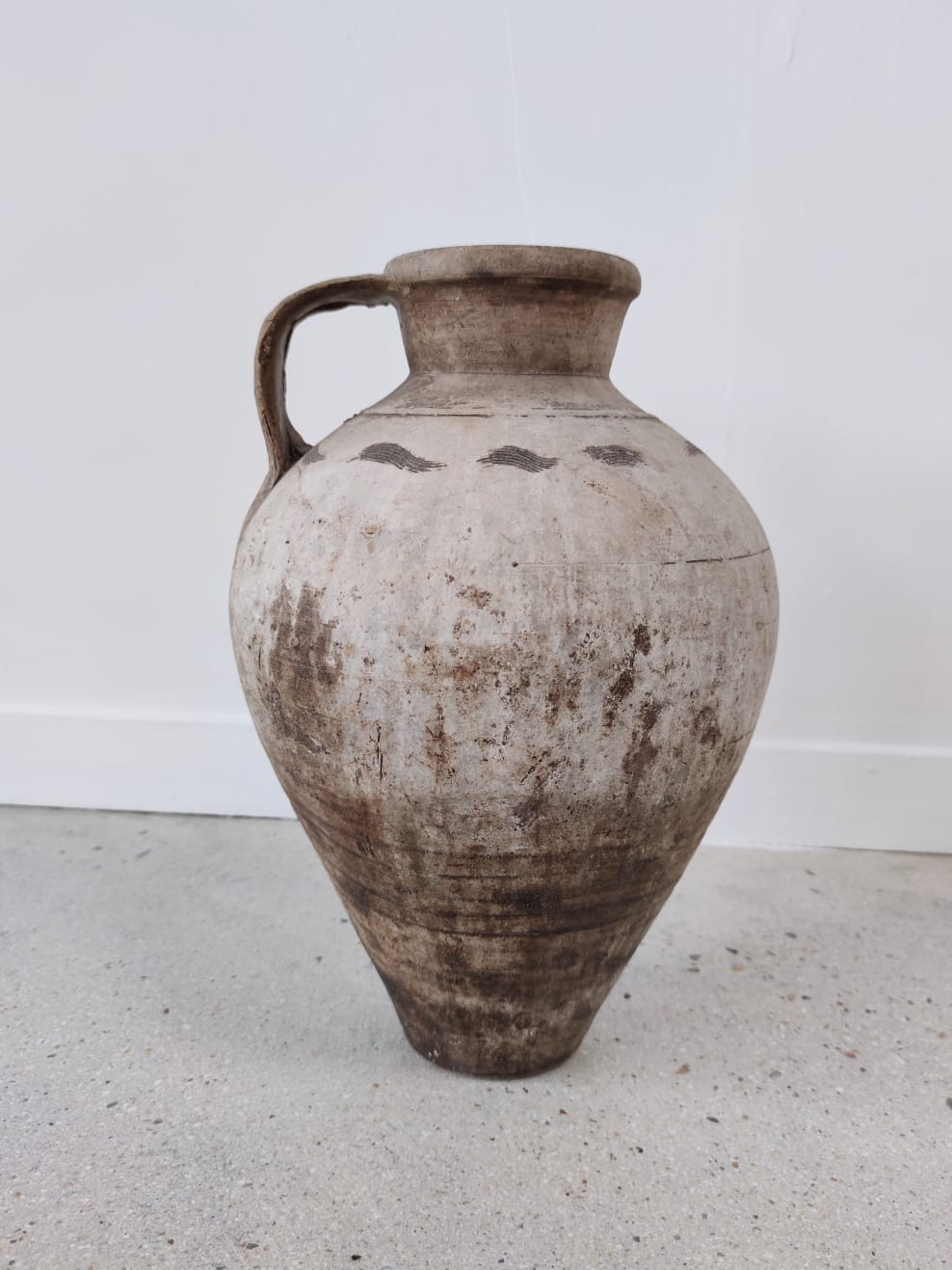 Terracotta amphora (clear) H:42cm