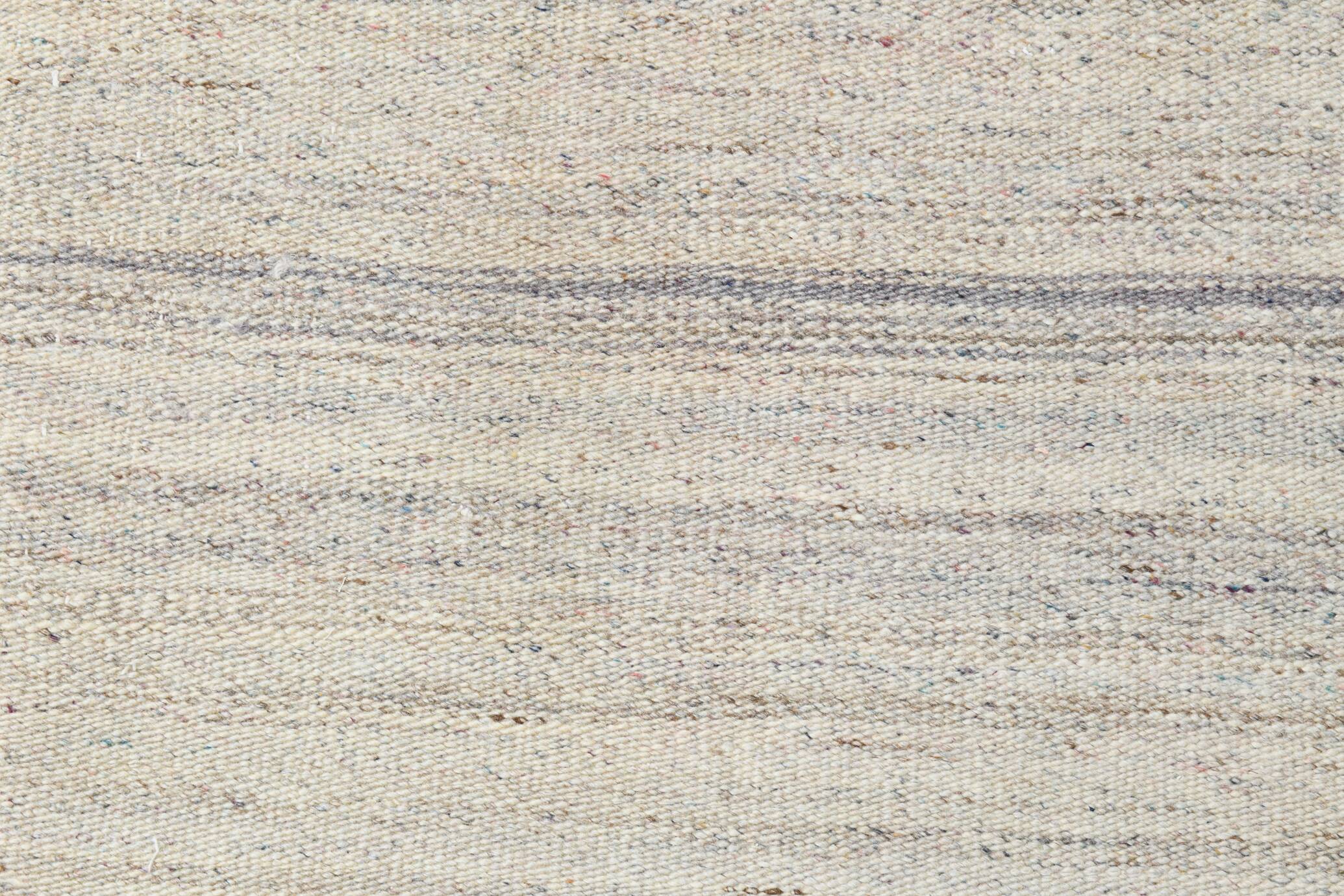 Turkish Mid Century Modern Vintage Kilim Rug, 143x172Cm