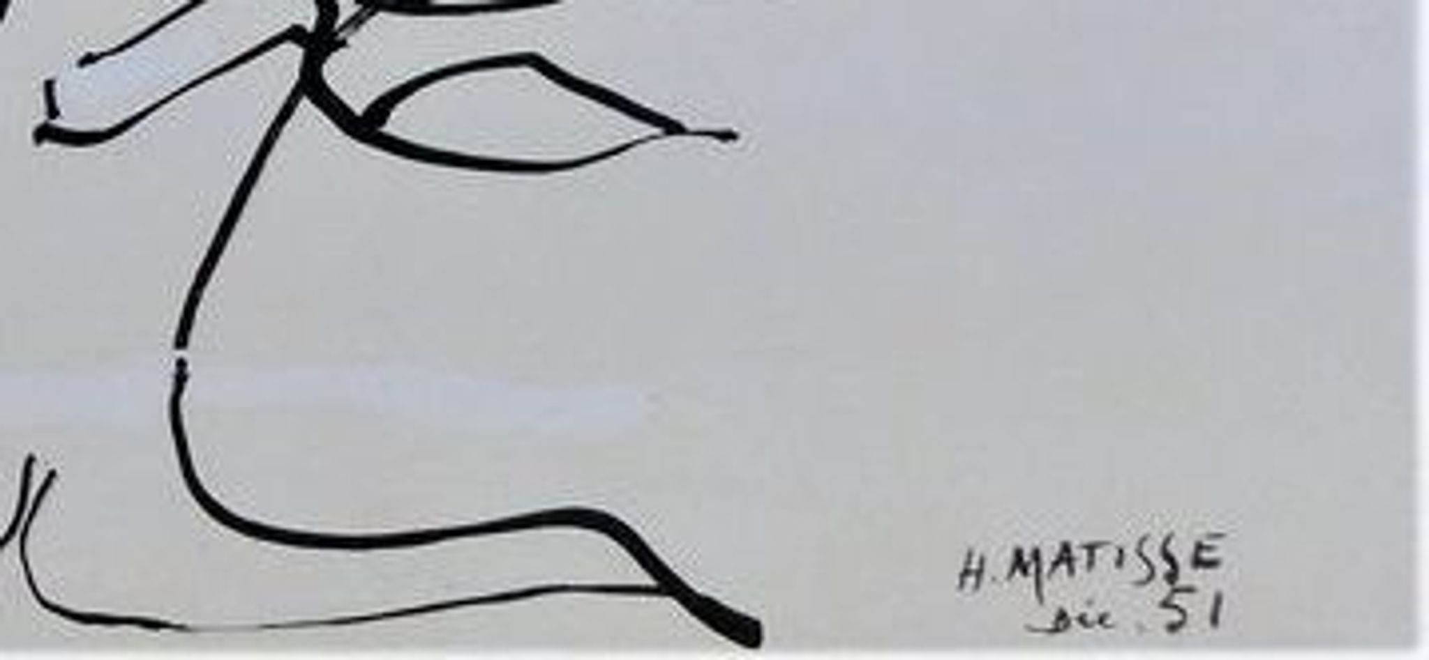 Lithographie sur papier fort Matisse d'après Le buisson 1994
