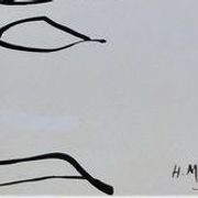 Lithographie sur papier fort Matisse d'après Le buisson 1994