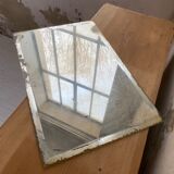 Very stung old bevelled mirror 39x60cm
