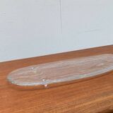 Large Vintage Glass Plate in the Shape of a Swedish Fish by Pukeberg Glass