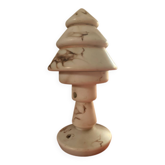 Alabaster lamp - two parts - 20th century cut