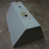 Industrial suspension in enamelled folded metal, vintage 60s