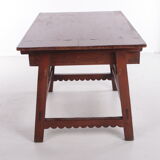 Brutalist 19th century Spanish wooden payment table or side table