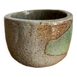 Handmade stoneware cup