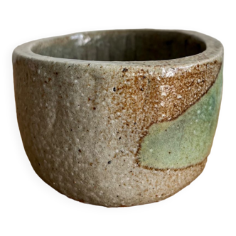 Handmade stoneware cup