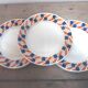 Six plates badonviller earthenware