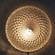 Applique ronde en verre vintage