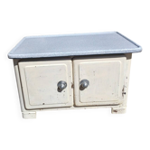 Petit meuble vintage en tôle émaillée 