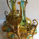 Cabaret Cave liqueur George SAND: 2 carafes 10 Legras glasses - brass basket