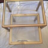 Aluminium and glass nesting tables