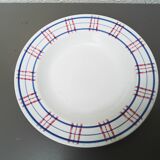 Set of six mismatched soup plates