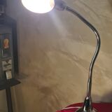 Pair of large chrome desk lamps from the 1970s, very good condition, 70 x 30 cm