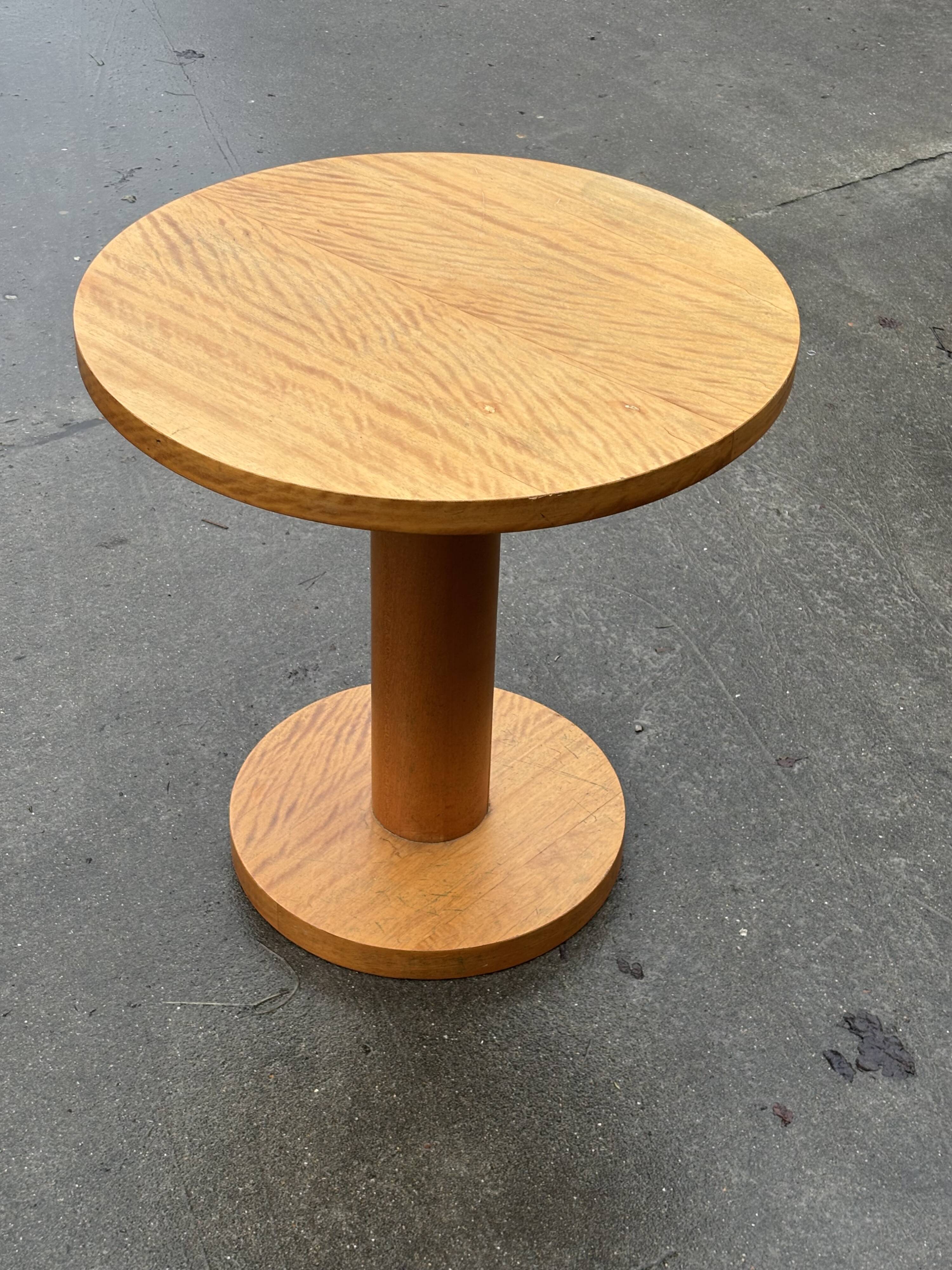 Art Deco Side Table Plant Table Oak 40's Design