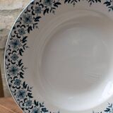 Set of 6 old Sarreguemines Digoin soup plates, Lucie model