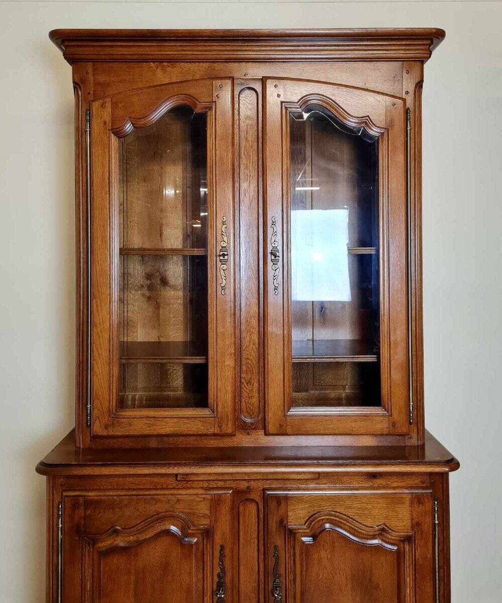 Vintage Rustic Bookcase In Solid Wood 20th Century