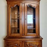 Vintage Rustic Bookcase In Solid Wood 20th Century