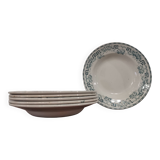 Set of 6 earthenware soup plates St-Amand "Athens"
