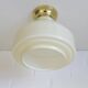 Vintage Ceiling Light Beige Glass Semi Flush Mount Lighting Redesign 1970's