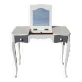 Petite coiffeuse en bois blanc