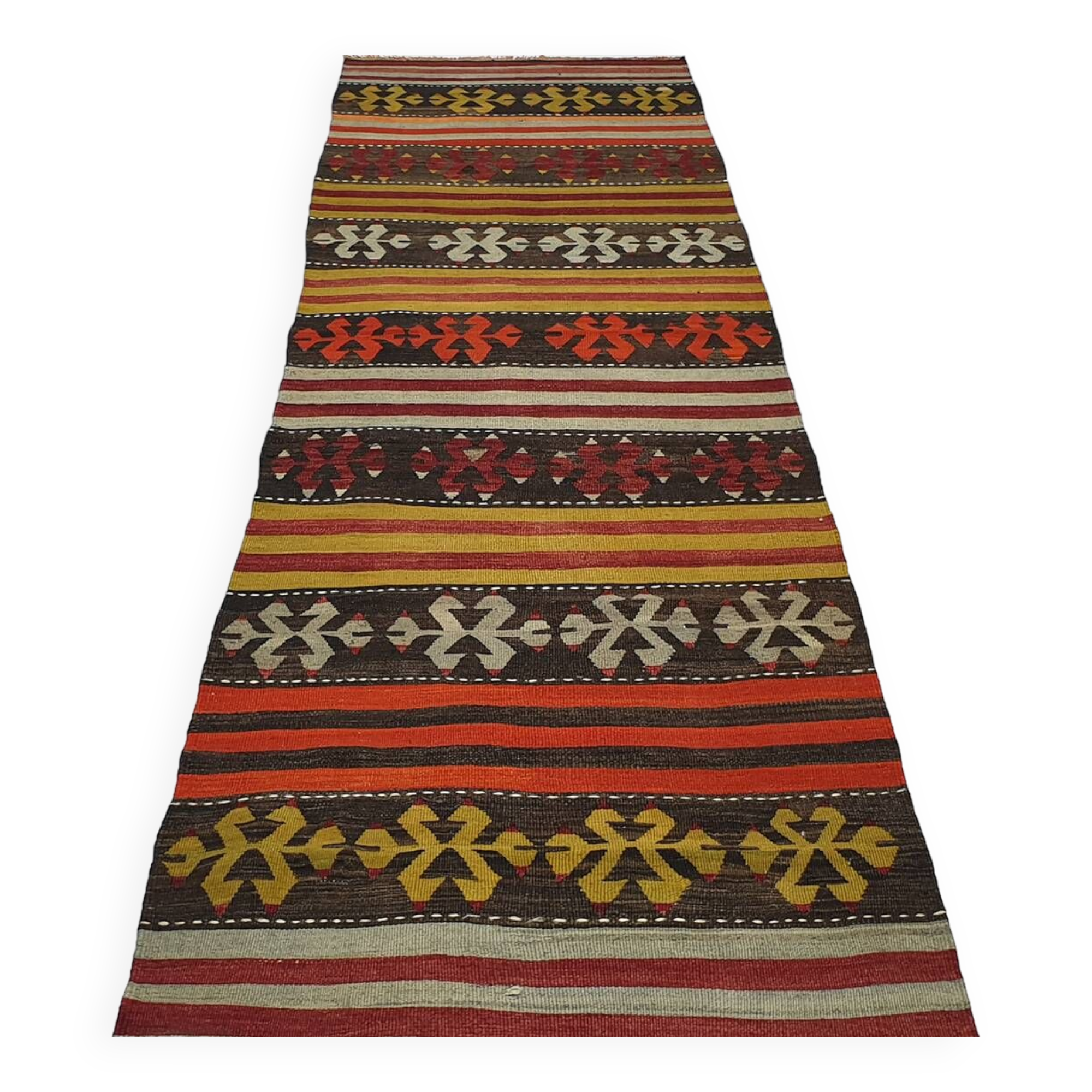 Turkish kilim rug, 324x0.87 cm, MYK-820
