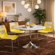 Chaises design jaune et chrome Chaise - Otto B&B Italia– vintage / déc