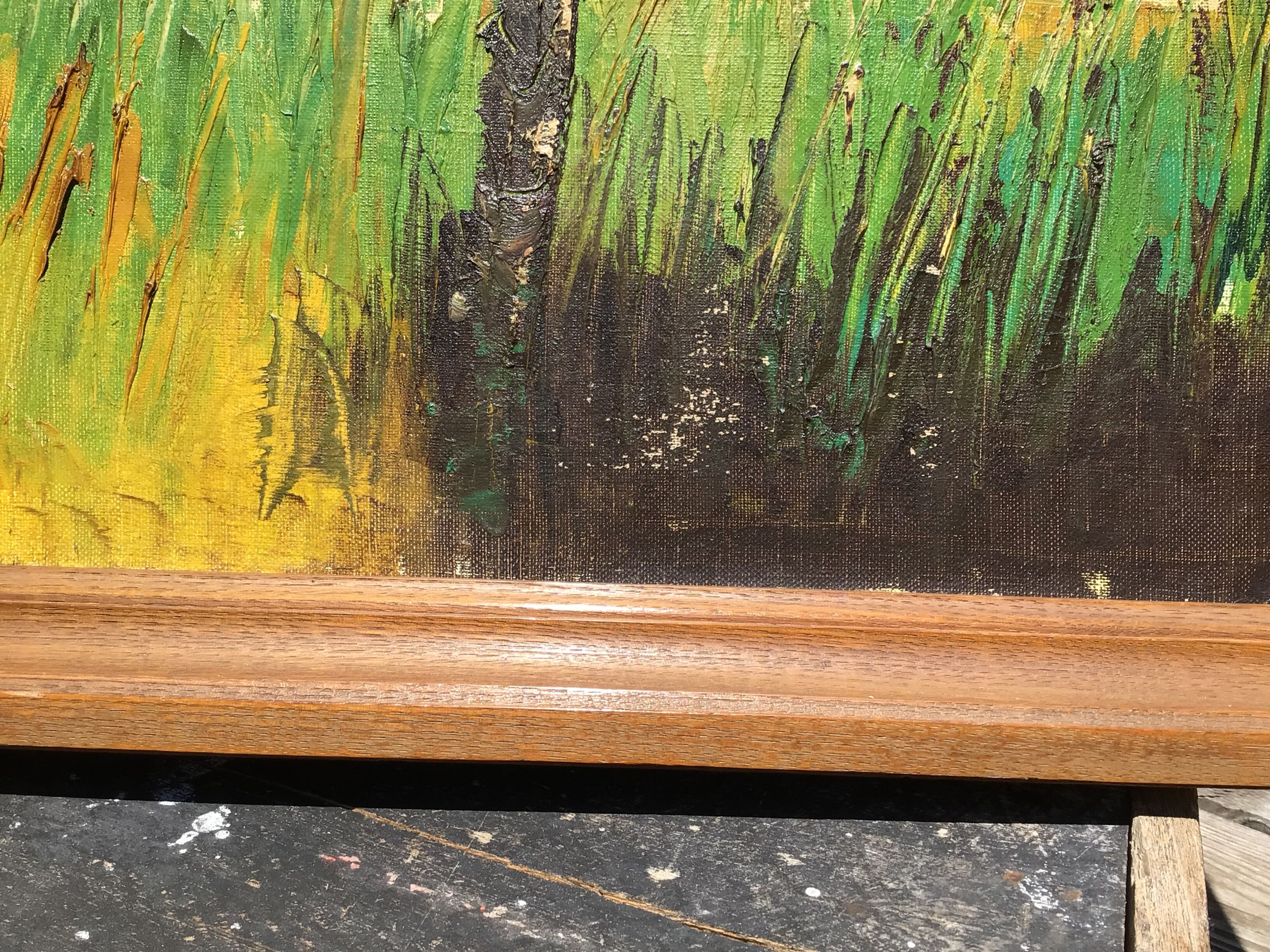 Oil on canvas Horses signed J.Kirsch 1961 (88x72)