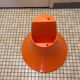 Vintage orange Tam Tam stool – Original stamp – 1970s