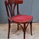 Serie de 6 chaises bistrot en bois courbé