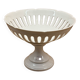White compote bowl