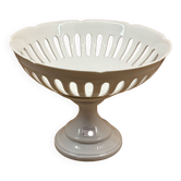 White compote bowl