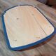 Lot de 12 chaises Baumann vintage assise Skaï bleu